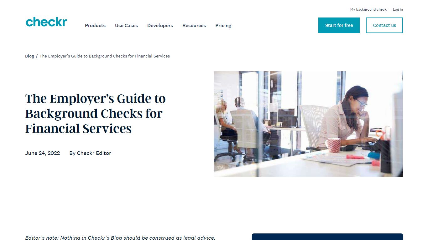 Hiring for Financial Services: Background Checks | Checkr Blog